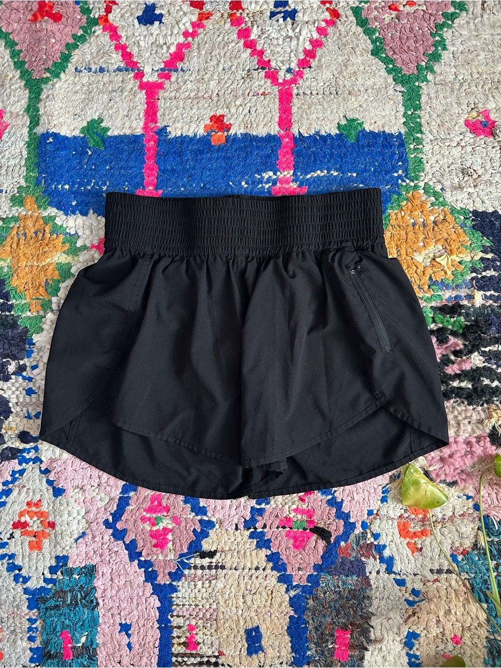 Women's Black Athletic Shorts - built in briefs